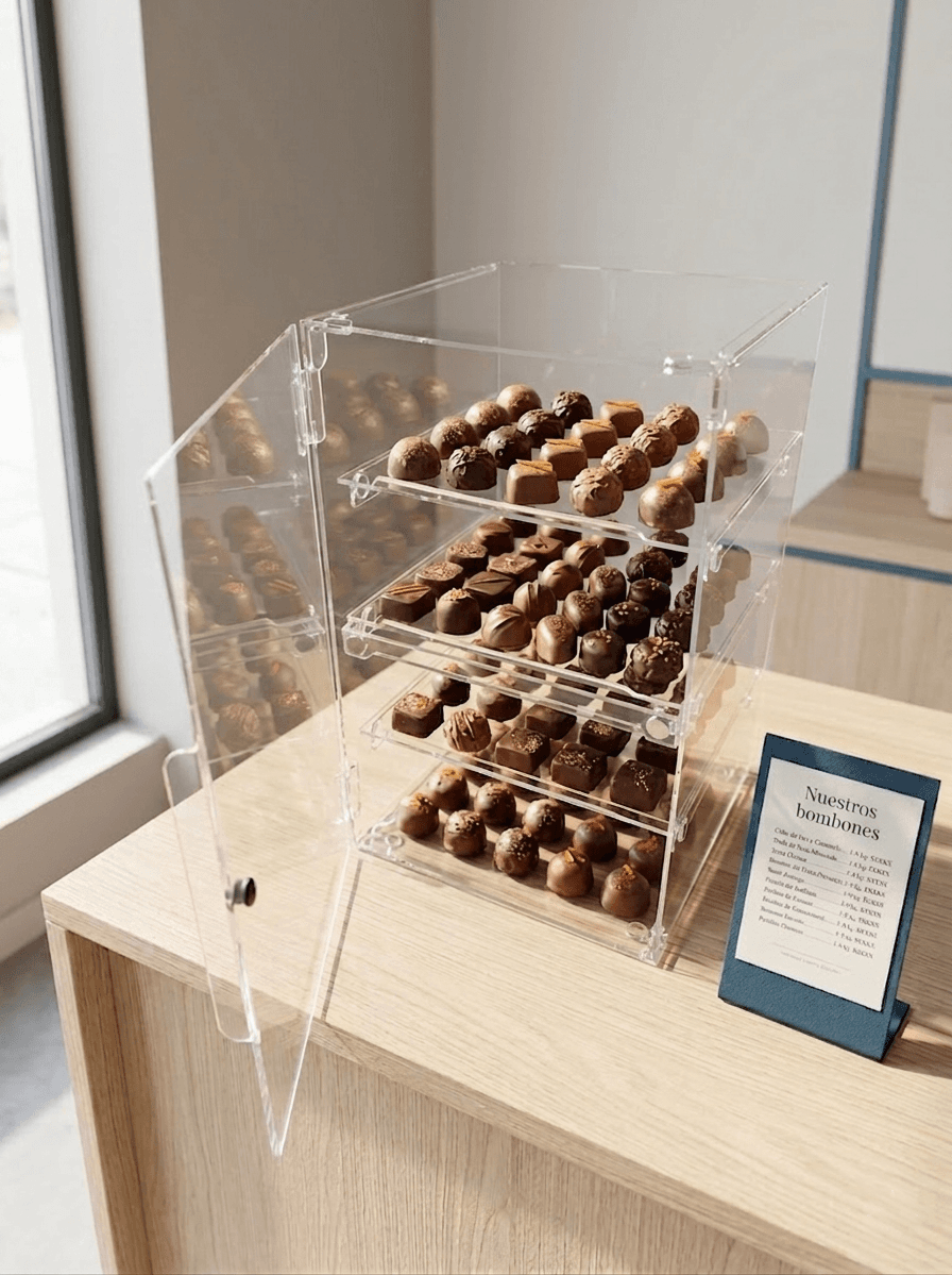 Exhibidor de donas y pastelería ideal para mostrador - Vista 1