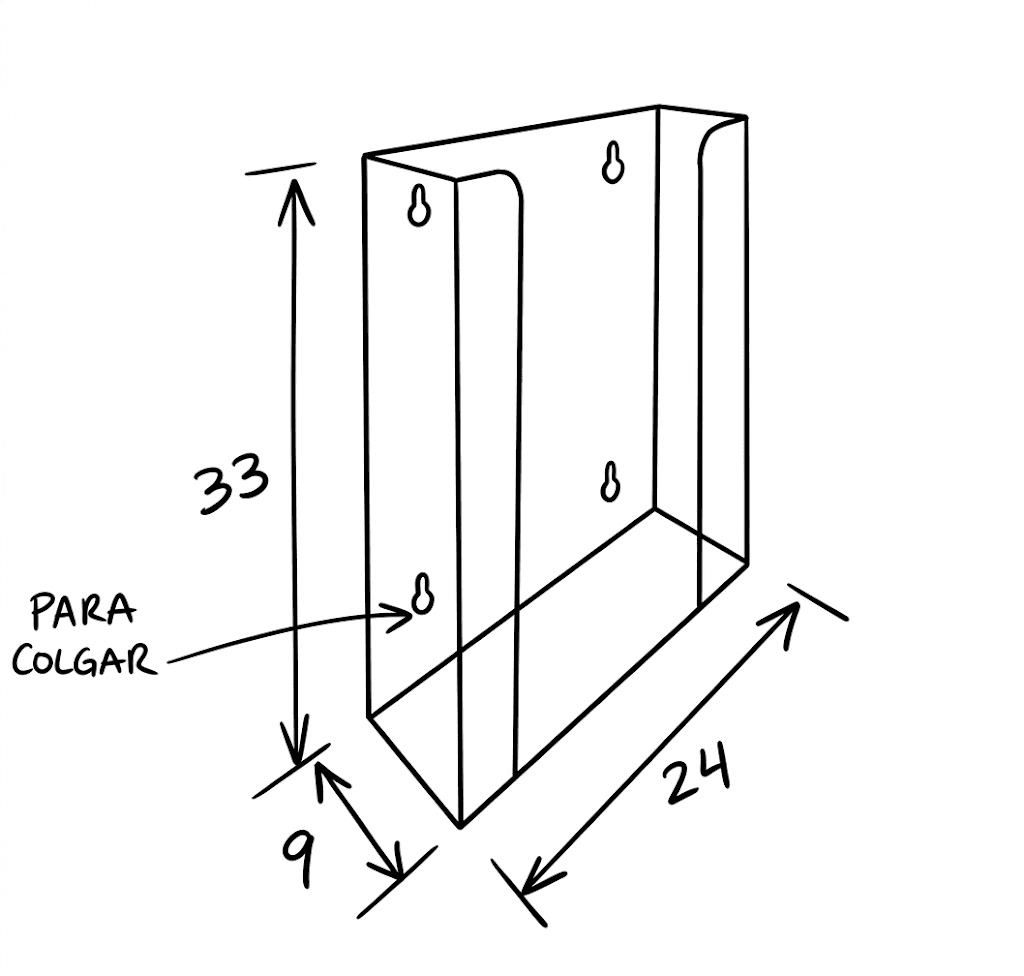 Organizador Triple para Cajas de Insumos